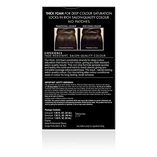 John Frieda Precision Foam Colour, Dark Cool Espresso Brown, Full-Coverage Hair Color Kit, Anti-Fade Gray Coverage, Deep Color Saturation Hair Dye, 1 Application - Thumbnail 2