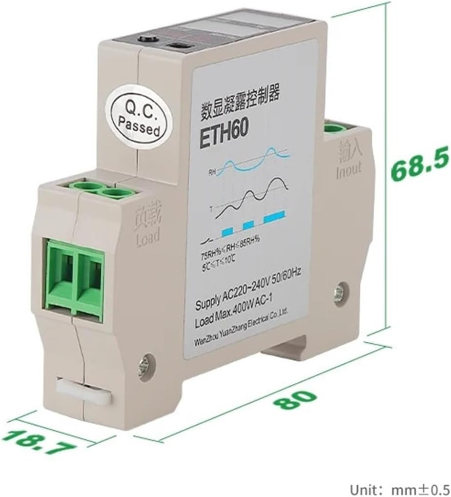 LED Display Temperature and Humidity Integrated Controller ETH60 air Moisture dehumidification Thermostat Temperature contr