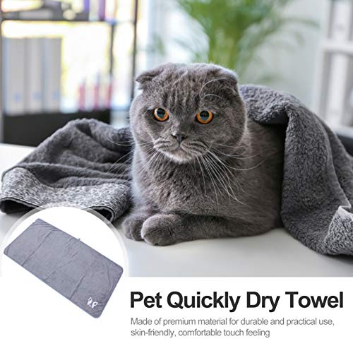 POPETPOP Toalha de Banho para Cachorro Toalha Seca Superabsorvente para Cachorro