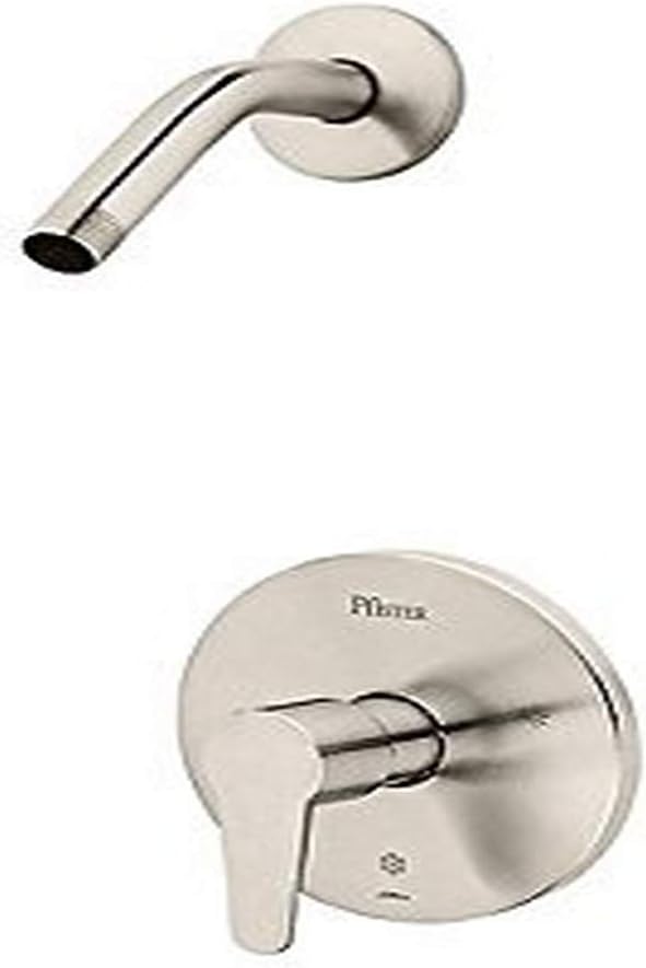 Pfister Pfirst Modern Tub & Shower Valve Only Trim (Valve Not Included), Includes Shower Arm, 1-Handle, Matte Black Finish, R89060B