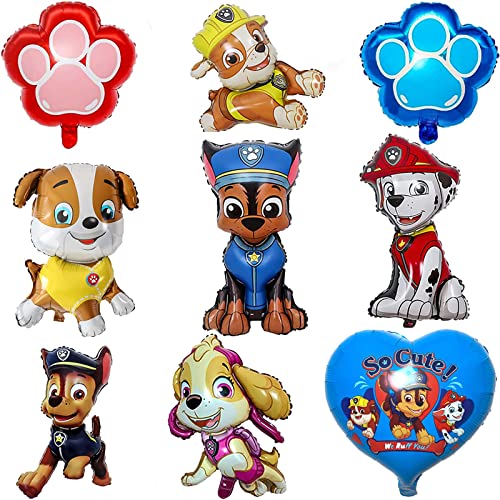 ysister Globos Patrulla Canina,Globos De Dibujos Animados,Diseño de la Patrulla Canina,Patrulla Canina Cumpleaños Decoración,Decoración Cumpleaños Niño para Niños Fiestas
