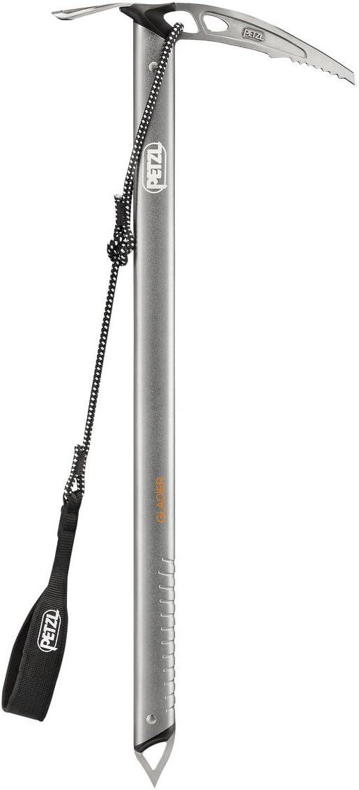 Petzl Eispickel Glacier - Piolet de escalada, color gris, talla 68 cm
