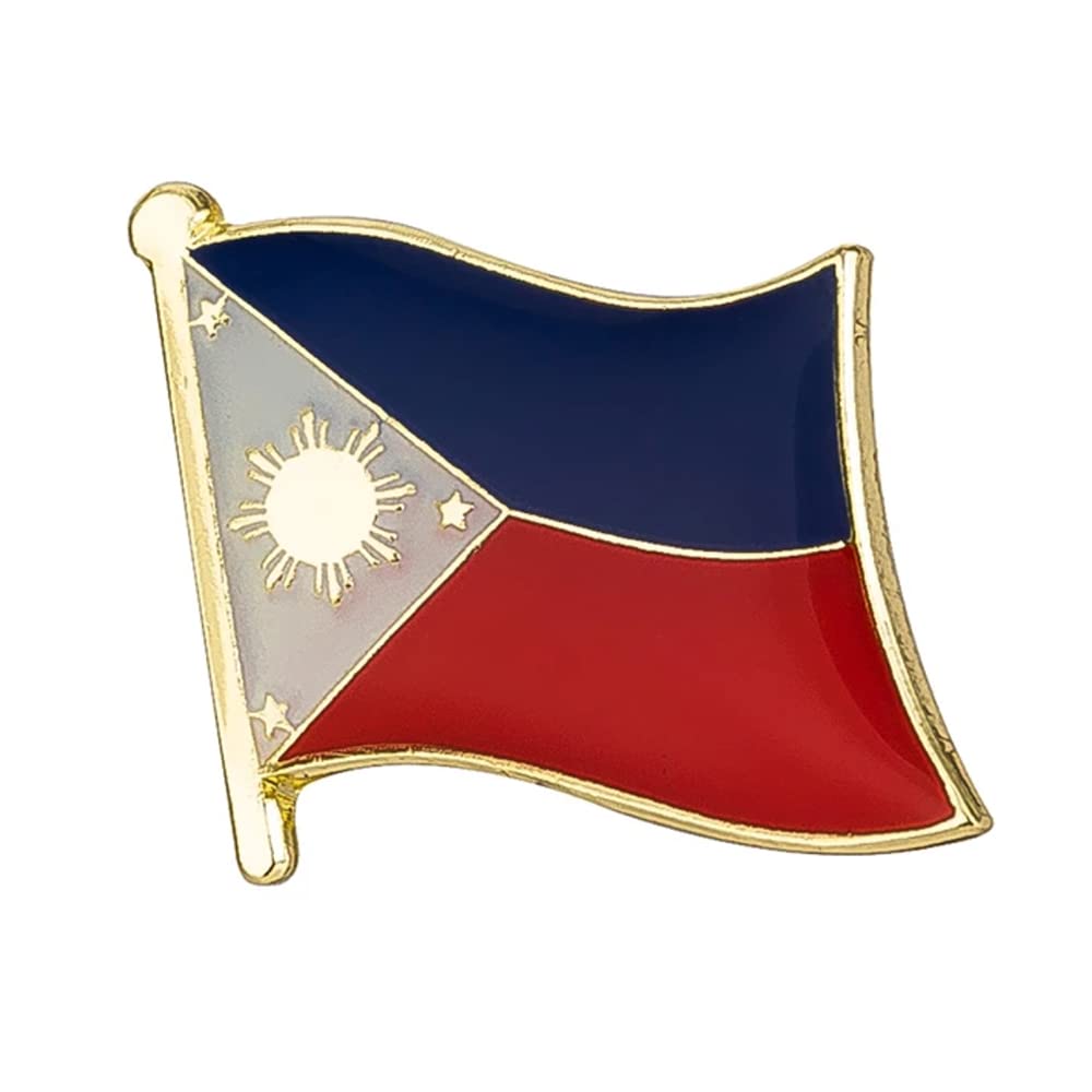 Panda LocoPhilippines National Flag Metal Enamel Pin Badge Lapel