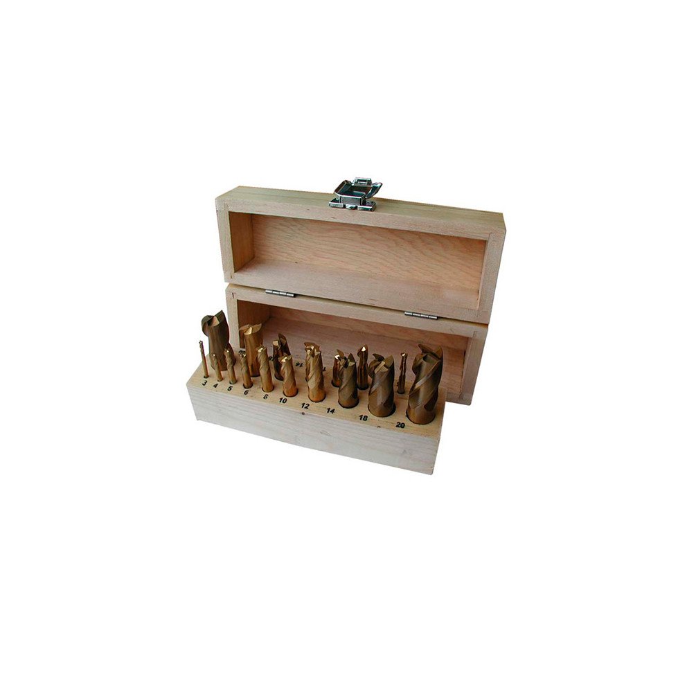 Métalprofi - Coffret 20 fraises HSS TiN D. 3 à 20 mm Q. cyclindrique - MB-​SWF - Métalprofi