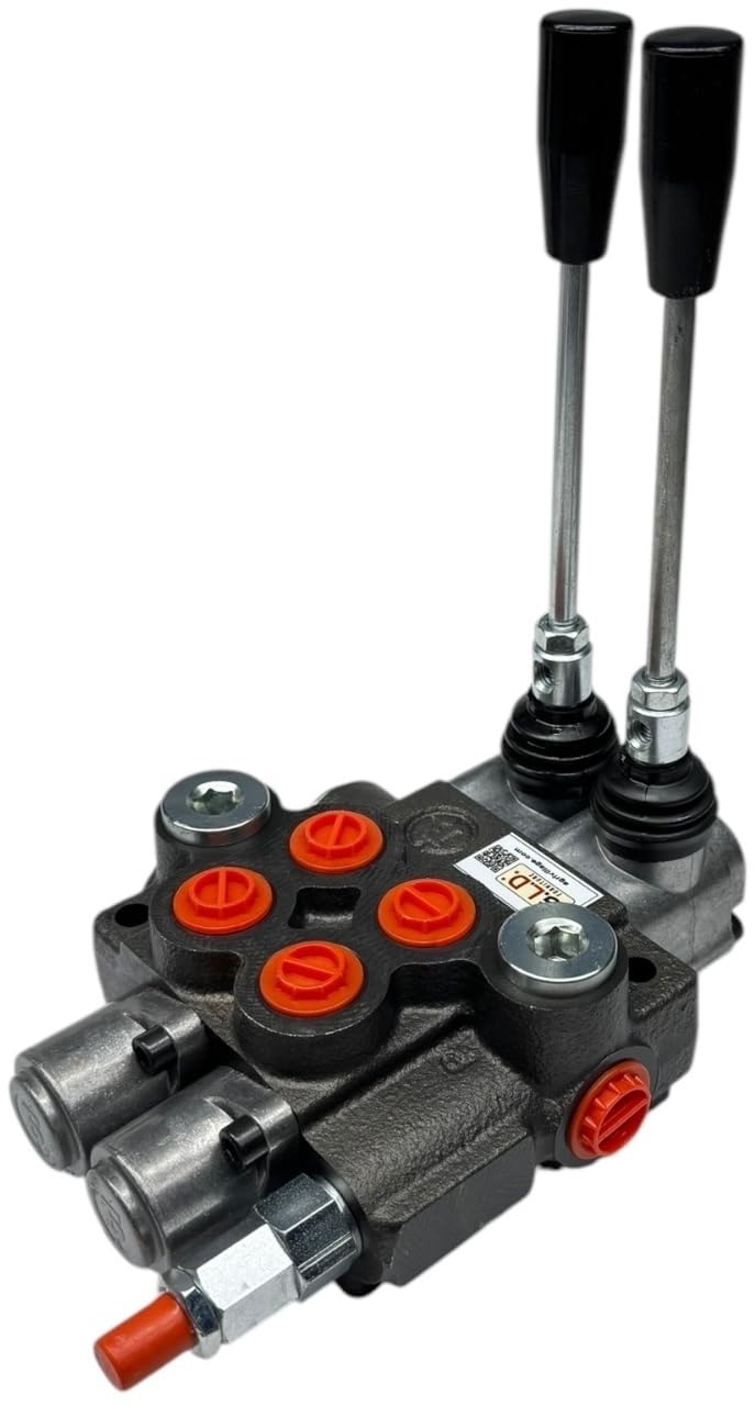 Distributeur oléodynamique pour tracteur 2 leviers double effet 3/8" 45 litres 300 bar