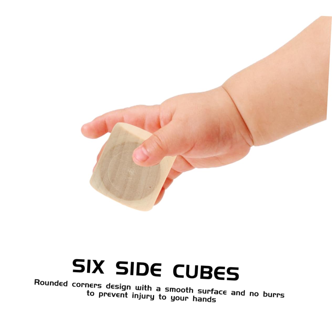 Juego De Dados De Madera En Bloques Cuadrados De Madera De 18 Mm Paquete Económico Para Niños Y Niñas Que Estudian En Caja
