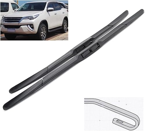 Limpiaparabrisas híbrido delantero compatible con Toyota Fortuner AN150 AN160 2015-2023 limpiaparabrisas limpiaparabrisas limpiaparabrisas 22