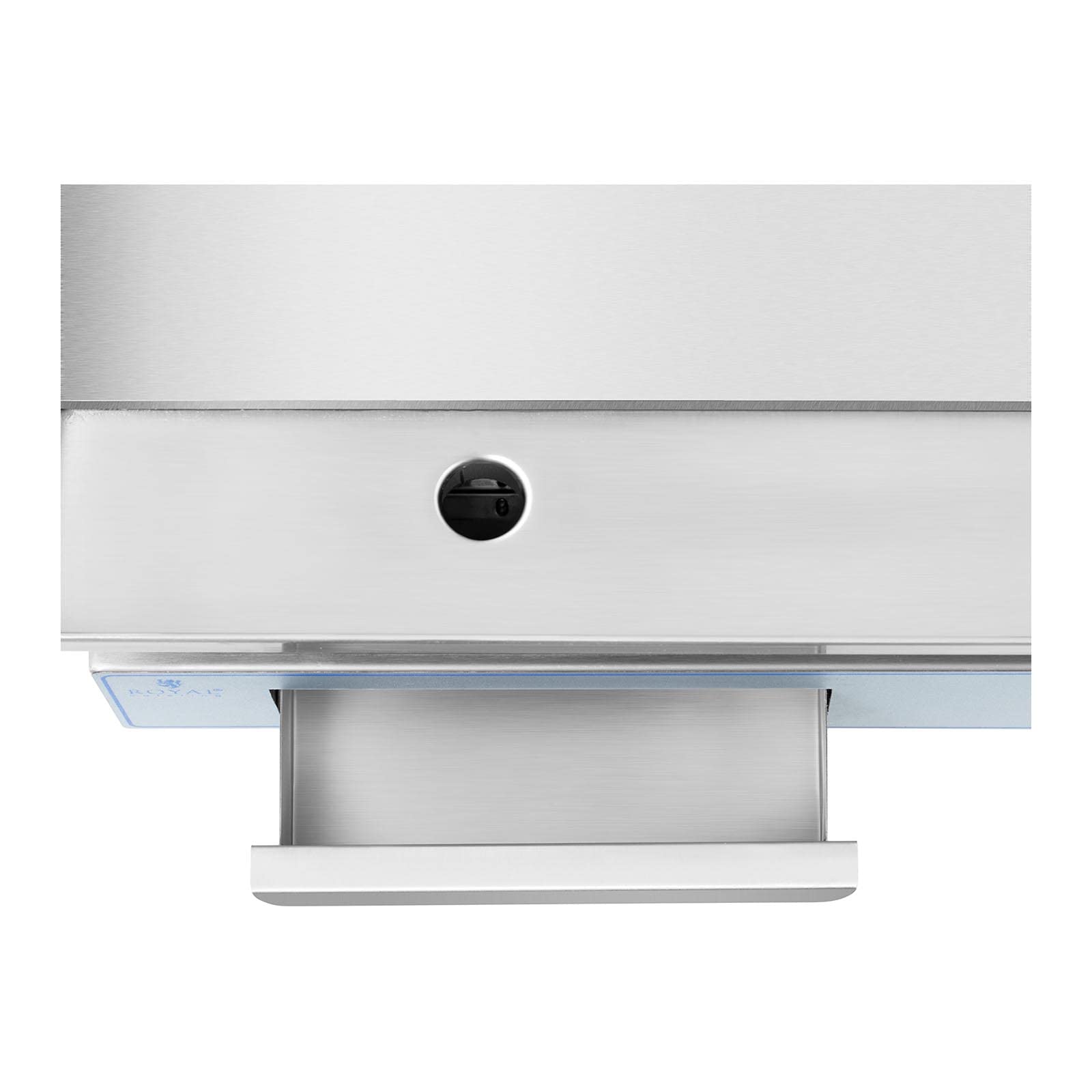 Royal Catering Plancha Électrique 2 Feux 73 x 40 cm, 2 x 2 200 W, 730 x 400 mm, Lisse Professionnelle en INOX pour Restaurant De Table Double Commerciale pour barbecue, snack-bar, Extérieur