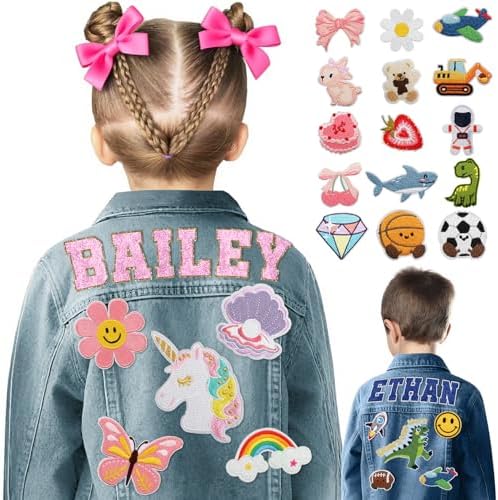 Personalized Kids Denim Jacket with Names Custom Girls Boys Jean ...