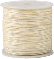 Vista 26 de Cuerda de nailon de 109 yardas de 0.031 in para pulseras de macramé, nudos chinos, collares, colgantes, fabricación de joyas (rojo)