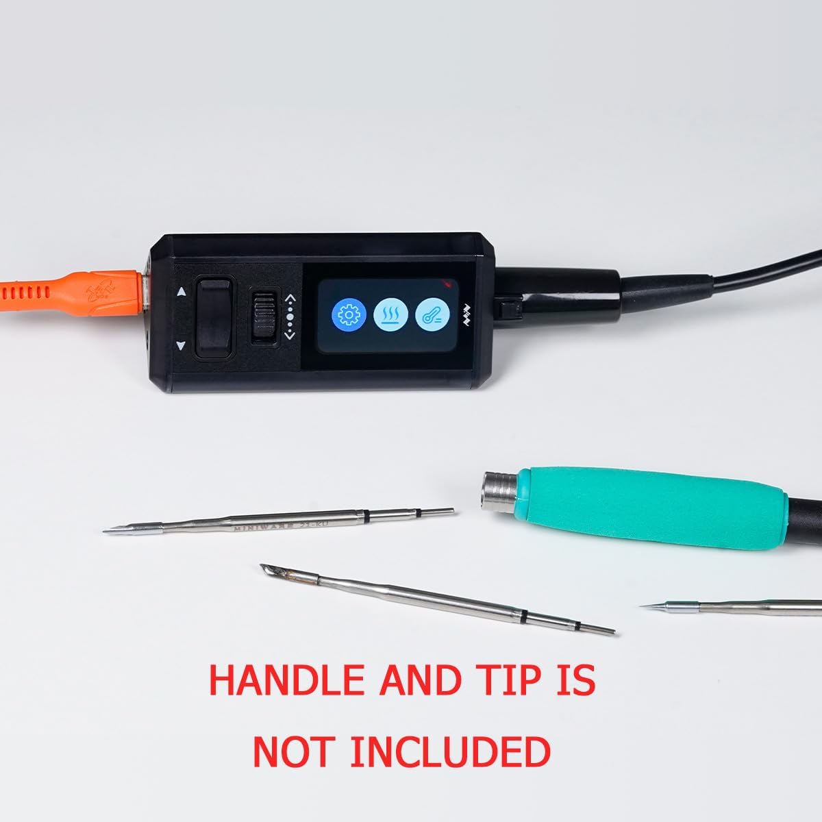 MINIWARE TS1M Multi-Function Mini Soldering Station, 200W Max, 100-450°C Temp Range, Dual Power Input (PD3.1 140W/DC 200W), 1.47" TFT Display, for 210/245/H100 Series Handles