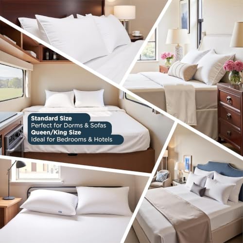 Image of Utopia Bedding Pack of 1 Extra Soft Microfiber Filled Plush Pillow Down Alternative Hypoallergenic Best Pillows for Sleeping Hotel Style, 40 x 60 cm (Pack of 1)