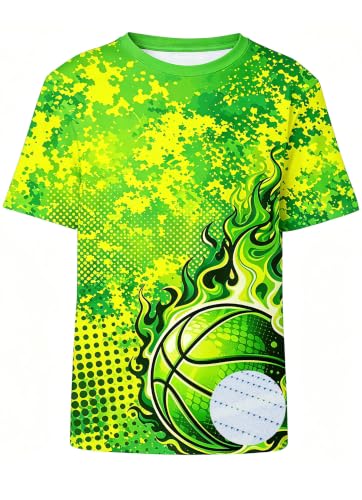 Lovekider Boys Neon Basketball Tee