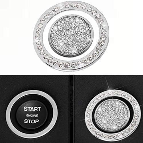 Compatible with Land Rover Range Rover Jaguar Bling Accessories Ignition Start Button Decals Rhinestone Sticker