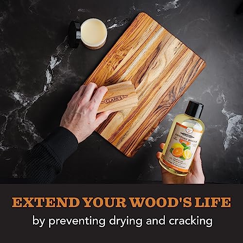 Clark'S 853324008005 Cutting Board Oil - Food Grade Mineral Oil For Cutting Board - Enriched With Lemon And Orange Oils - Butcher Block Oil And Conditioner thumb #4