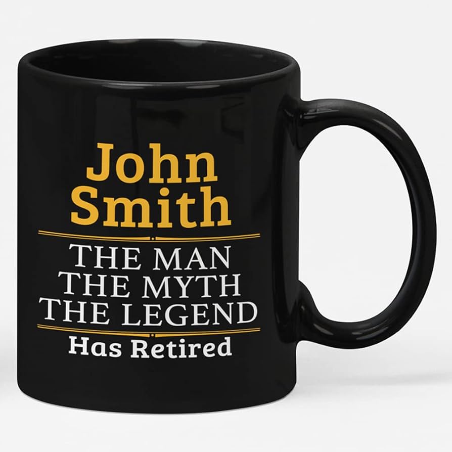 I'm Retired Personalized Double-Wall Ceramic Travel Mug