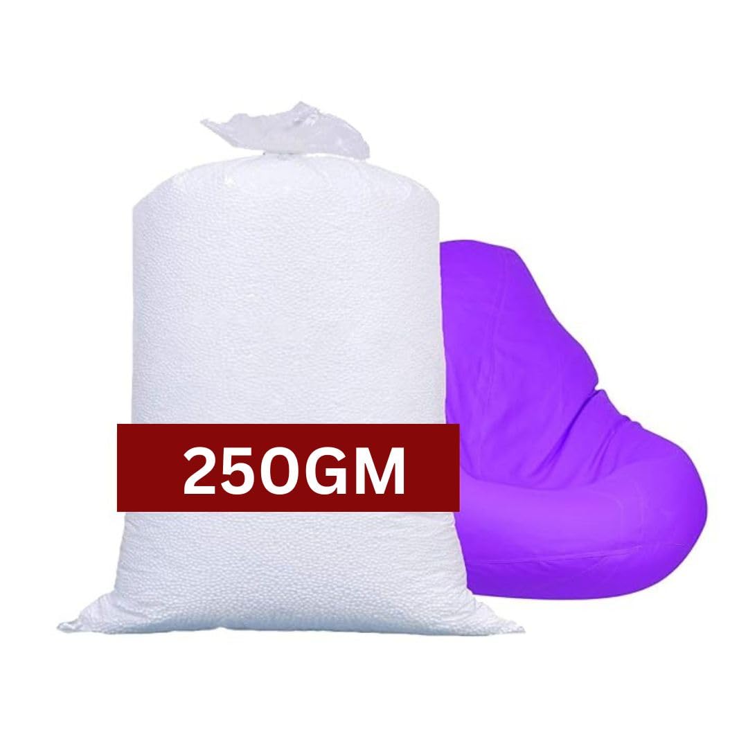 Rest N Sleep Bean Bags Filling Refill Booster Polystyrene Extra Beads Top Up Bean Bag Beans Balls Various Sizes (White, 250gm)