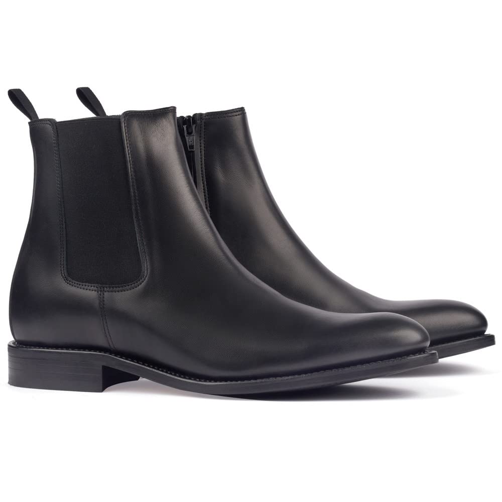 MASALTOS Zapatos de Hombre con Alzas Que Aumentan Altura hasta 7 cm. Fabricados en Piel. Modelo Flavio