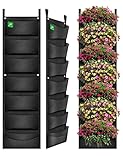 MEIWO Nuevo actualizado 7 Bolsillo Colgante jardín Vertical jardín plantador de jardinería jardín decoración del hogar