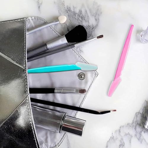 Image of AVNISH Tinkle Facial Razors for Women | Pack of 3 | Instant Hair Removal | Glowing Skin | Single-Blade Dermaplaning Razor | Non Slip Handle Easy to Use Eyebrows, | Smooth Shave (Multicolor)