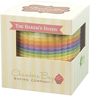 Silicone Baking Cups / Jumbo Size / 13 Reusable Nonstick Cupcake Liners / Premium Muffin Molds - Stand Alone Cupcake Holders - No BPA - Gift Set - 6 Designer Colors