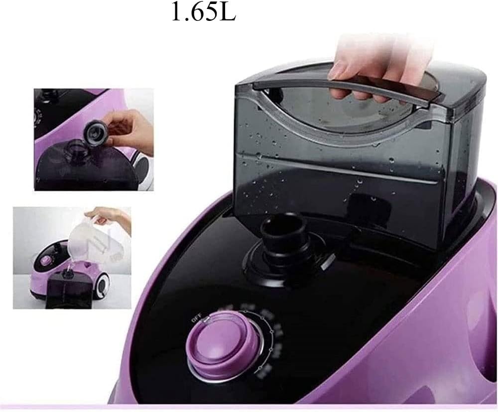 Garment Steamer, Heavy Duty Powerful Fabric Steamer with with Ironing Board, 6 Steam Levels, Perfect Continuous Steam