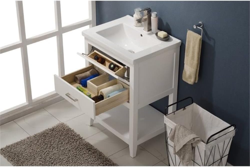 Design Element Group Cara 24" Single Sink Vanity in White