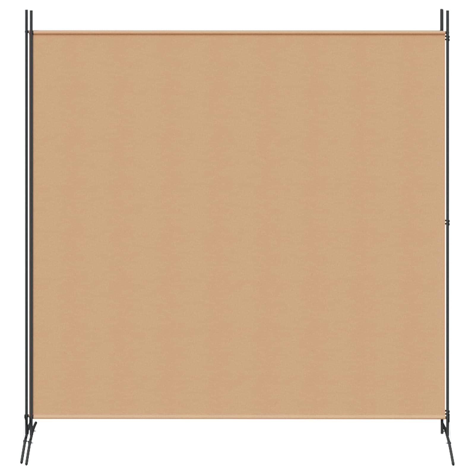 Separador de habitaciones de 2 piezas, color beige, plegable, 348 x 180 cm, independiente, para salón, dormitorio, oficina, con marco de metal estable y separación versátil de espacios