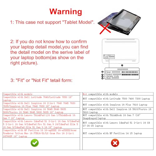 Funda protectora para laptop Lenovo ThinkPad L16 Gen 1 16" miniatura 2