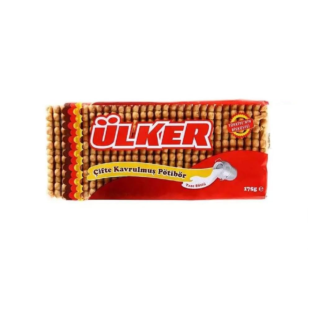 ÜLKER Pötibör Çifte Kavrulmuş Bisküvi, 175 Gr