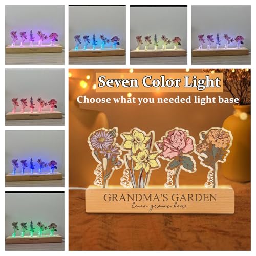 Lámpara LED de Mesa Personalizada con Base de Madera miniatura 5