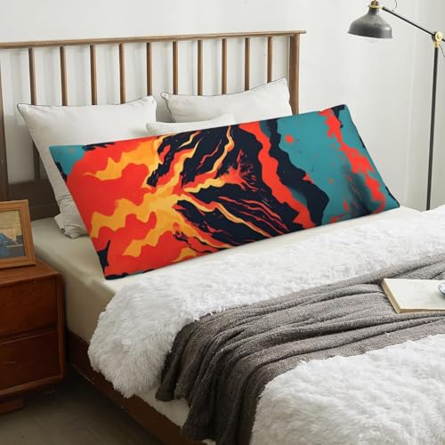 Housse de coussin de corps volcan taie d'oreiller esthétique - 8
