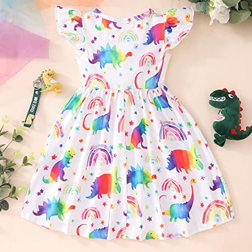 Toddler Baby Girls Dress Casual Sleeveless Sunflower Sundress Summer Clothes Outfits Independence Day Birthday4
