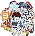 TOSSPER 50pcs Skins D'ordinateur Portable Skins Stickers Développeur Programmation Stickers Software Logiciels Cadeau D'autocollant Imperméable pour Programmeur