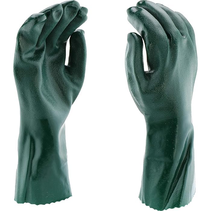 Image of Latex Water Resistant Dishwashing Silicon Rubber for Cleaning Utensils in Kitchen Gloves - Yellow - Pack of 1