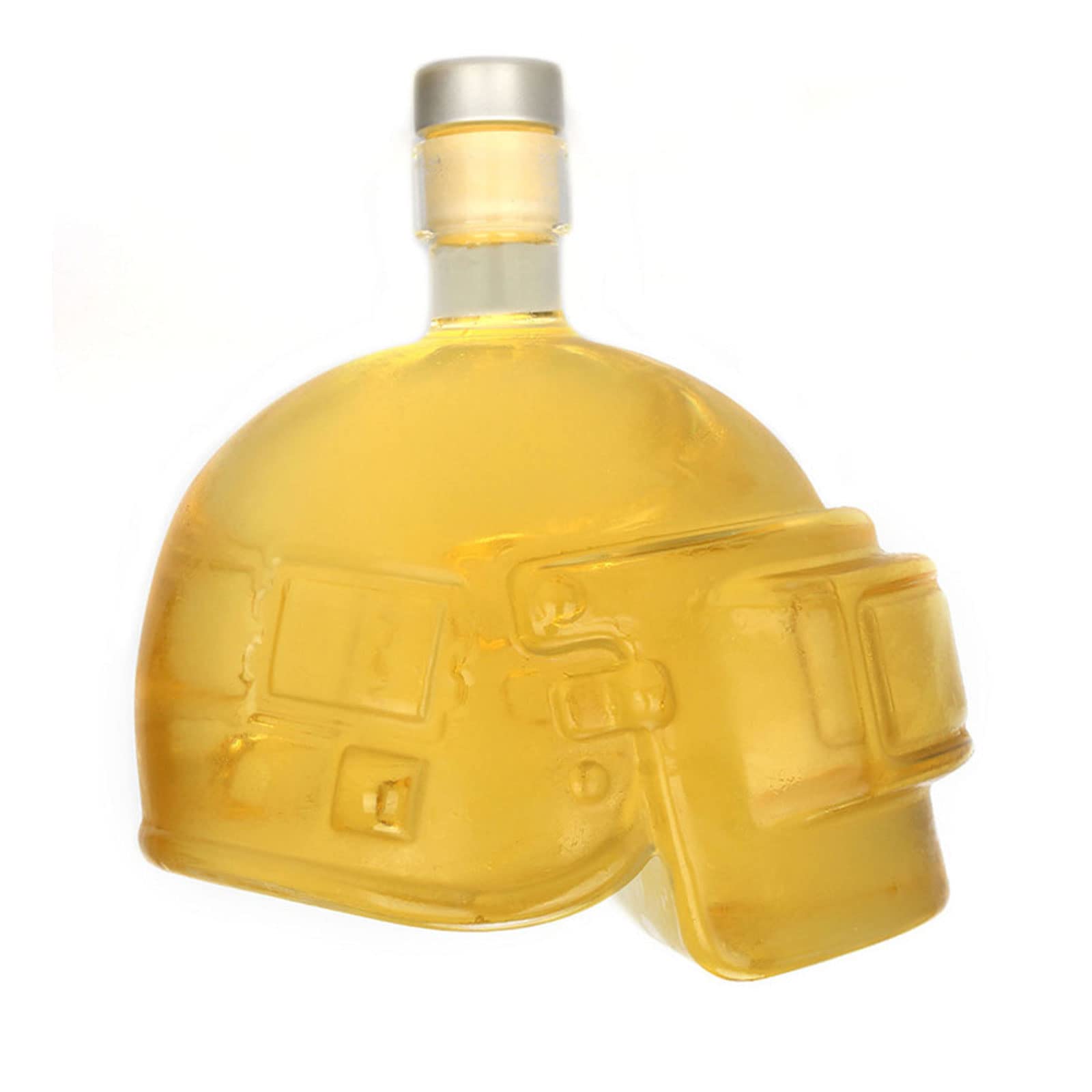 Casco Decantador de whisky cristal Dispensador licor personalizado creativo Botella vino única for hombres Novio Papá Marido Jarra,Decantador