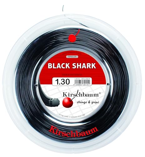 Cordage Kirschbaum Spiky Shark tennis noir pour éviter la casse fréquente