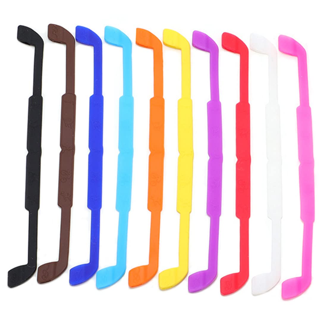 WeddHuis Gafas elásticas para niños y adultos, 10 cordones para gafas para niños, hombres, mujeres utilizadas para gafas de lectura y gafas, deportes de natación, gafas de sol (multicolor)