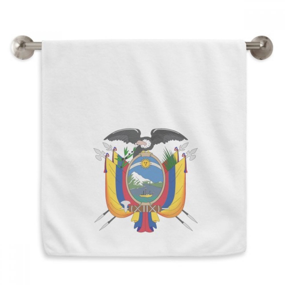 Serviette Quito Equateur blanche absorbante 13x29 pouces pour le bain