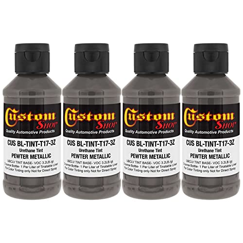Image of Custom Coat 3 Ounce, Pewter Metallic, Bed Liner Tint Concentrate, 4 Pack