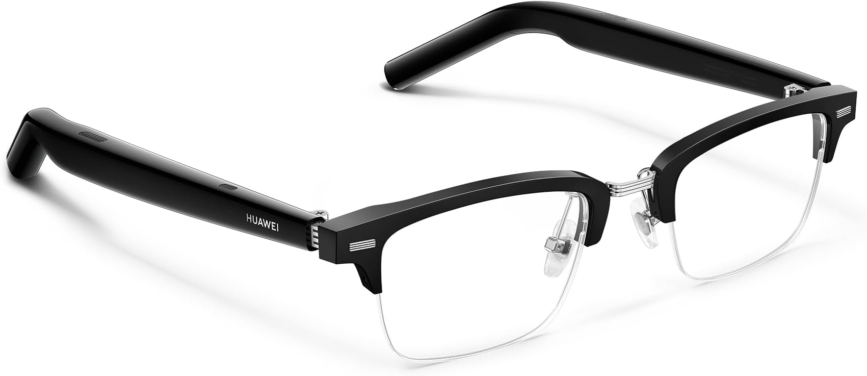 Huawei Eyewear 2 ウェリントン型ハーフリム ブラック 薄型軽量設計