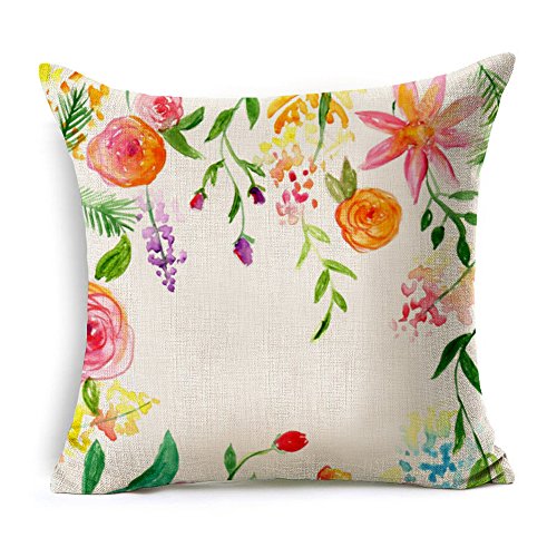 image for WOMHOPE Set of 4 Colorful Geometric Throw Pillow Covers Decorative Bur