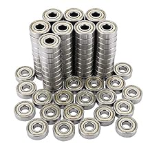 DasMarine 100 PCS 608 ZZ Skateboard Bearings,Double Shielded Miniature Deep Groove Ball Bearings for Skating/Skateboarding8mm x 22mm x 7mm