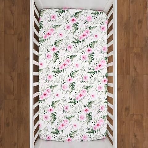 Baby Comfort 100% Cotton Fitted Sheet - Rose Pink Cover