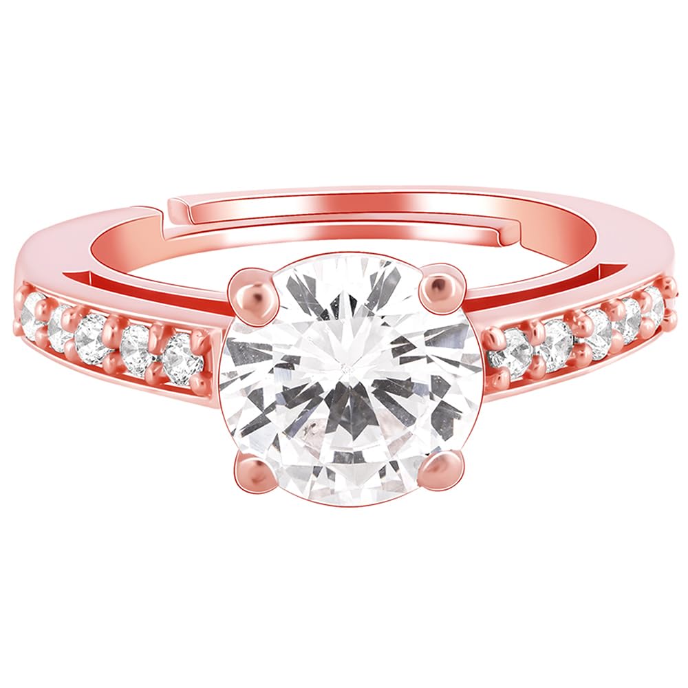 GIVA 925 Silver Rose Gold Classic Shimmering Ring,Adjustable|Gifts For Girlfriend,Rakhi Rakshabandhan Gift For Sister Bhabhi,Gifts For Women&Girls|With Certificate Of Authenticity|6 Month Warranty (B09LMBRJ47) Amazon Price History, Amazon Price Tracker