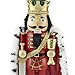 Clever Creations King Arthur 14 Inch Traditional Wooden Nutcracker, Festive Christmas Décor for Shelves and Tables