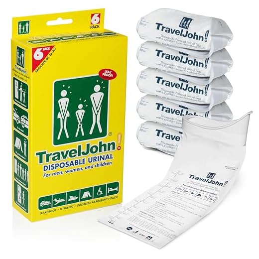 TravelJohn-Disposable Urinal (6 Pack)