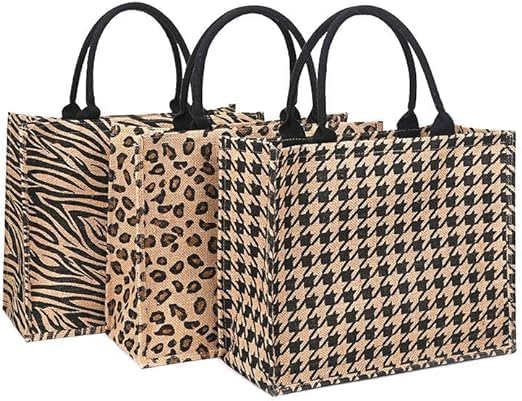 Jute Bag with Zip and Inner Pocket, Large Shopper Bag, Jute Bag, Beach Bag, Waterproof Shopping Bags, Handbag, Gift Bag image 5