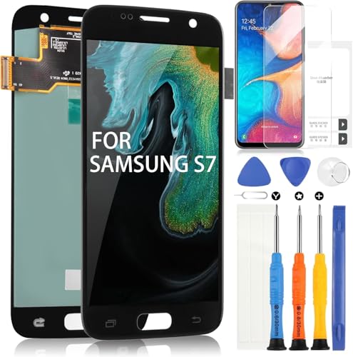 ARSSLY Pantalla OLED LCD para Samsung Galaxy S7 G930 Pantalla Digitazer Pantalla para SM G930F SM G930A SM G930P Touch Pantalla Reemplazo Asamblea con Herramientas