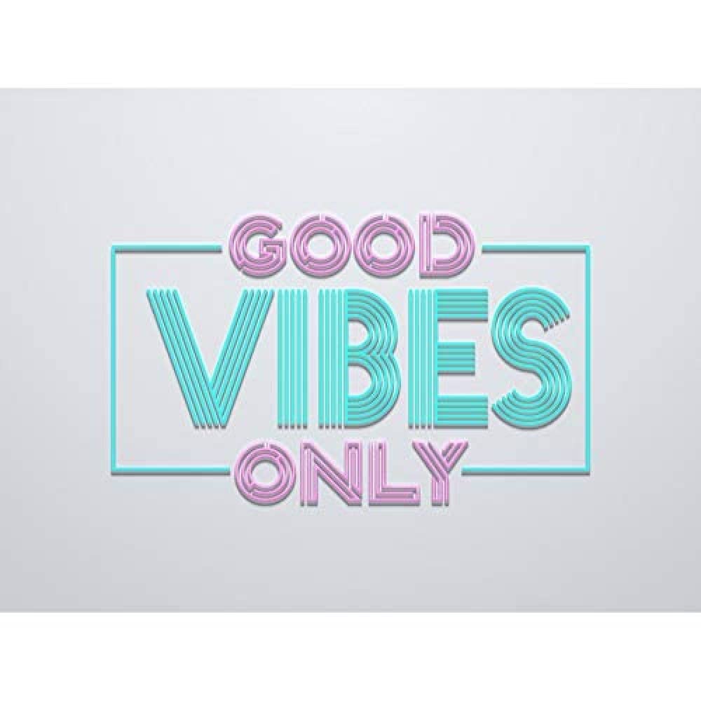 Wee Blue Coo Good Vibes Only Unframed Art Print Poster Wall Decor 12X16 Inch